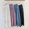 Japanese Inspired Cotton Embroidered A-line Midi Skirt for Spring and Summer