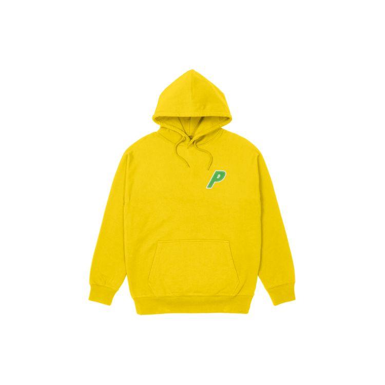 Palace Ultimo Series Tri-Chenille Hooded Sweatshirt With Triangle Logo Men hoodies Yellow PAL-FW21-408