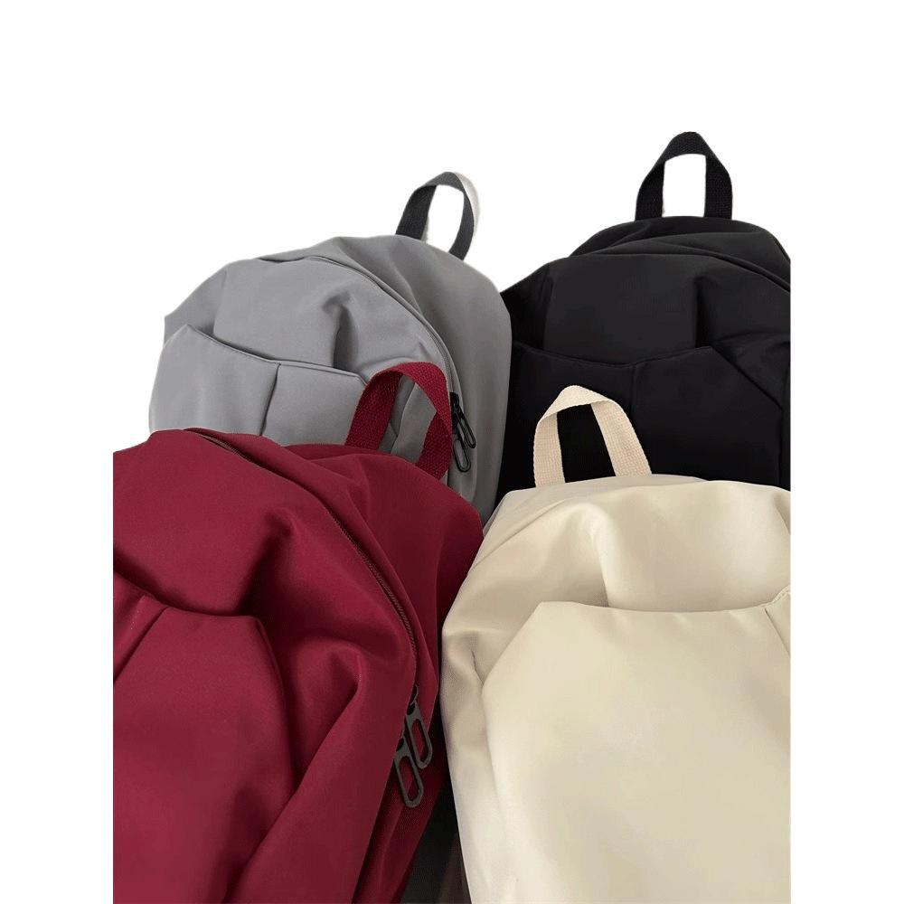 Black Large Capacity Backpack for Students - Unisex, Double Shoulder Straps, Ideal for College and Travel