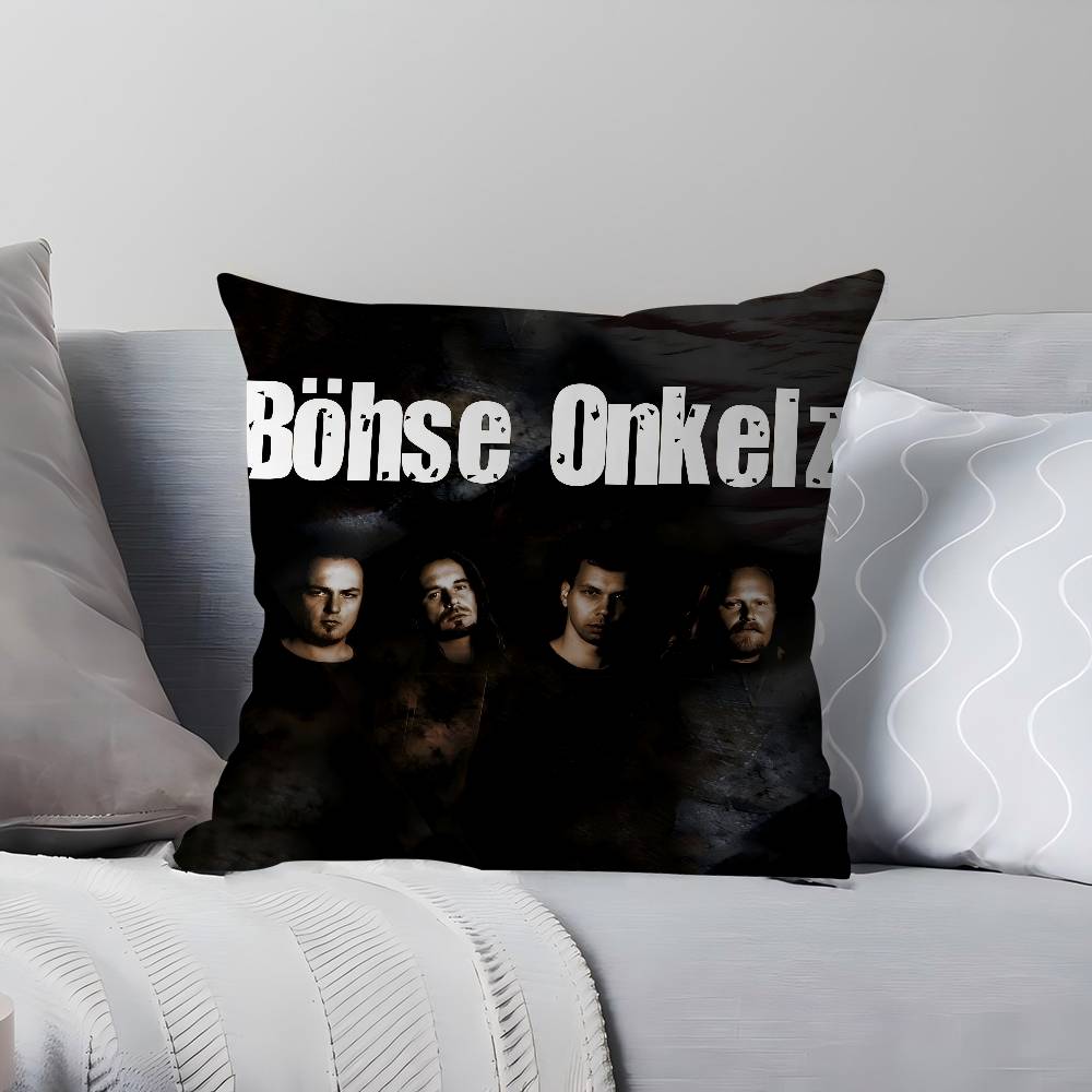 

Німеччина B-Bohse O-Onkelz Подушка Наволочка для подушки Наволочка Вітальня Диван Домашній Декор На замовлення 24x24Inch
