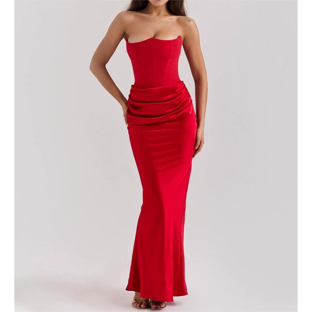 Summer Sleeveless Backless Bandage Bodycon Sexy Evening Gown Fashion Women's Party Dress for European American