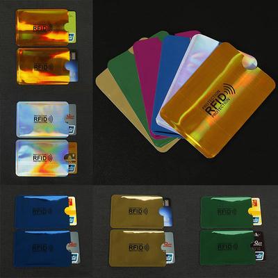 Protetor antirroubo para cartão de crédito RFID, capa de proteção para cartão de crédito, capa de proteção para cartão bancário