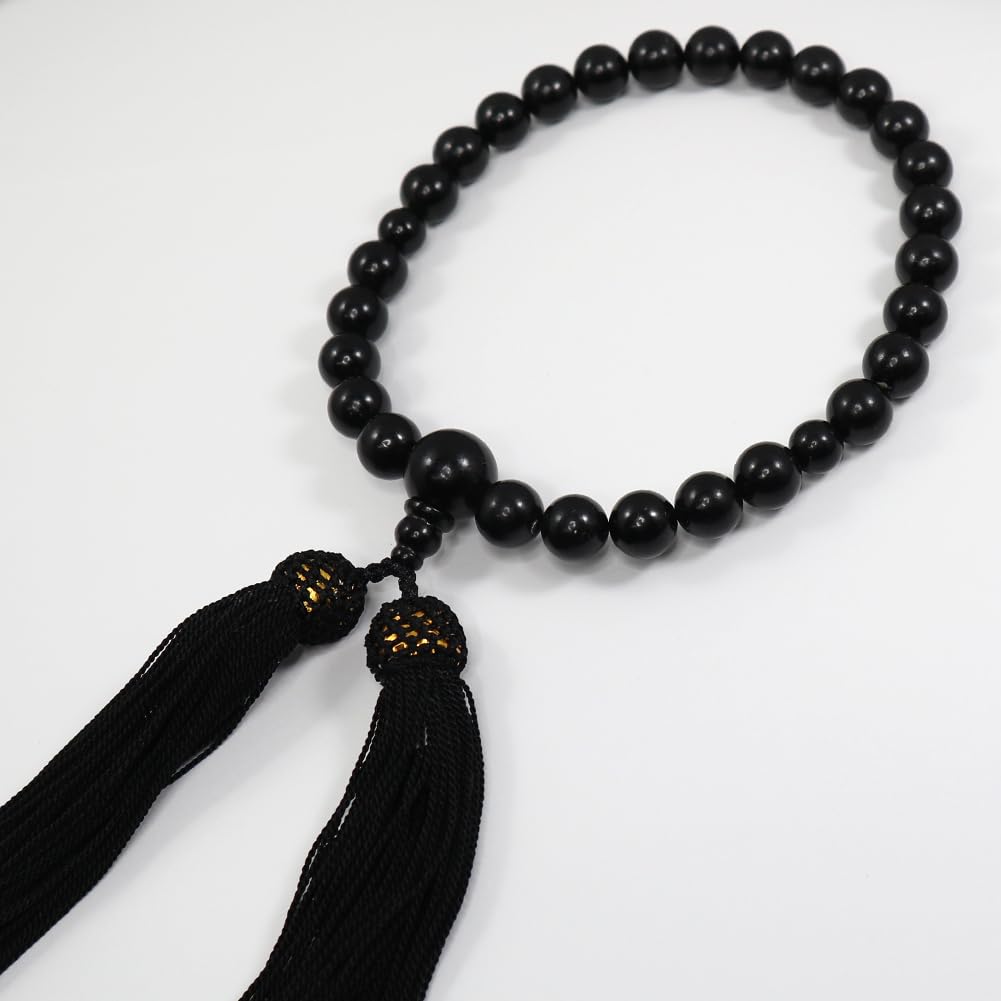 and My Jewelry Natural Jet Prayer Beads Beads [Your Box] (Nenju) 10.0mm [Gift Wrapped]