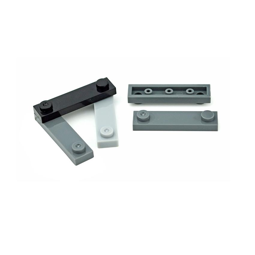 50Pcs High-Tech MOC Parts Building Blocks Plate 92593 Modified 1x4 with 2 Studs without Groove DIY Bricks Compatible with Toys