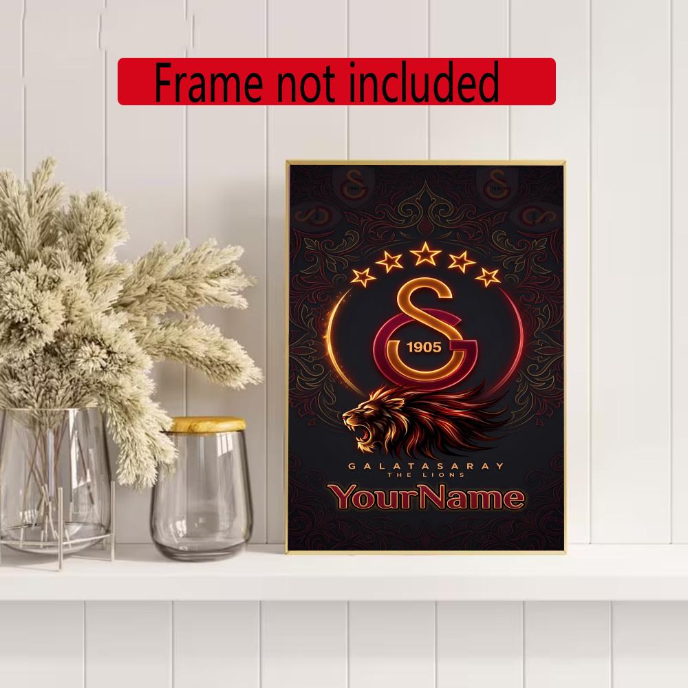 Galatasaray Personalized Text Diamond Painting Round Diamond Mosaic Rhinestones Diamond Embroidery Craft Kit Wall Decor Without Frame