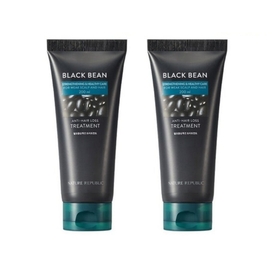 Nature Republic Black Bean Anti-Haarausfall-Haarbehandlung 200 ml*1 Stück/2 Stück