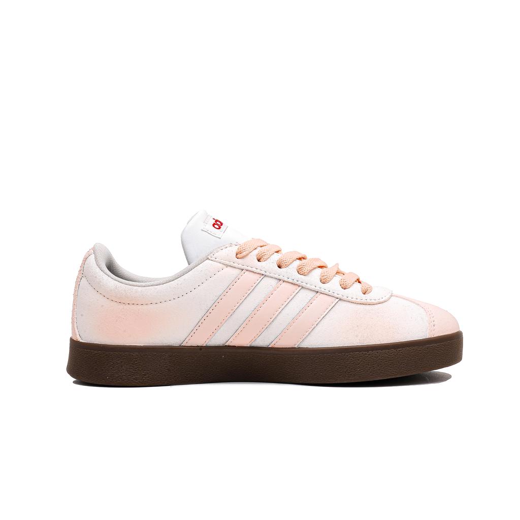adidas VL COURT 2.0 Lifestyle Coconut Milk Cream Puff Abrasion Resistant Low Top Skateboard Shoes Unisex Pink HQ1802(Team1166-)