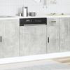 Dishwasher Panel Porto Concrete Grey 60 X 1.5 X 57 Cm Wood Based Material