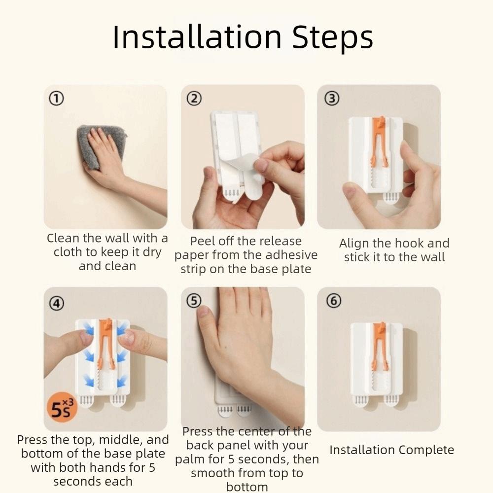 3 Pieces Plastic Photo Frame Hook No Drilling Seamless Picture Frame Hanger Adjustable Removable Wall Picture Hooks Office