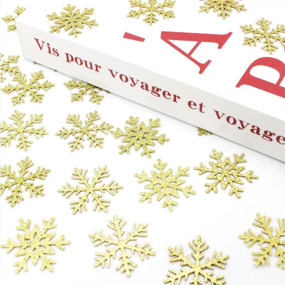 Праздничный рождественский набор бумажного конфетти «Снег» - Красочные украшения 100 pieces