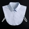 Solid Detachable Collars Multi-functional Shirt Lapel Blouse Top Fake Shirt Collar  for Men Women