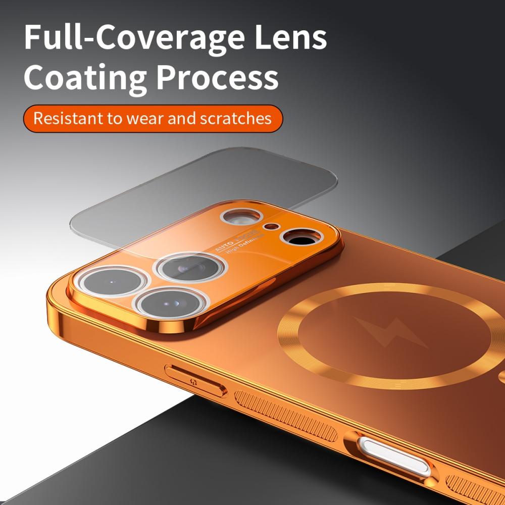 Luxury Plating Matte Magnetic For Magsafe Hard Case For iPhone 17 15 16 14 13   Pro Max Camera Protection PC Shockproof Cover