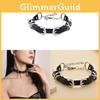 Collier Anneau Circulaire Géométrique Superposé Pour Femmes Hommes Avec Pendentif Palladium