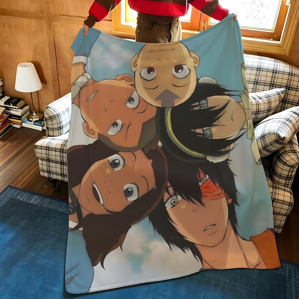 Animation A-Avatar The Last A-Airbender Throw Flannel Cozy Print Blanket, Portable, Durable Machine Washable Cute Cool