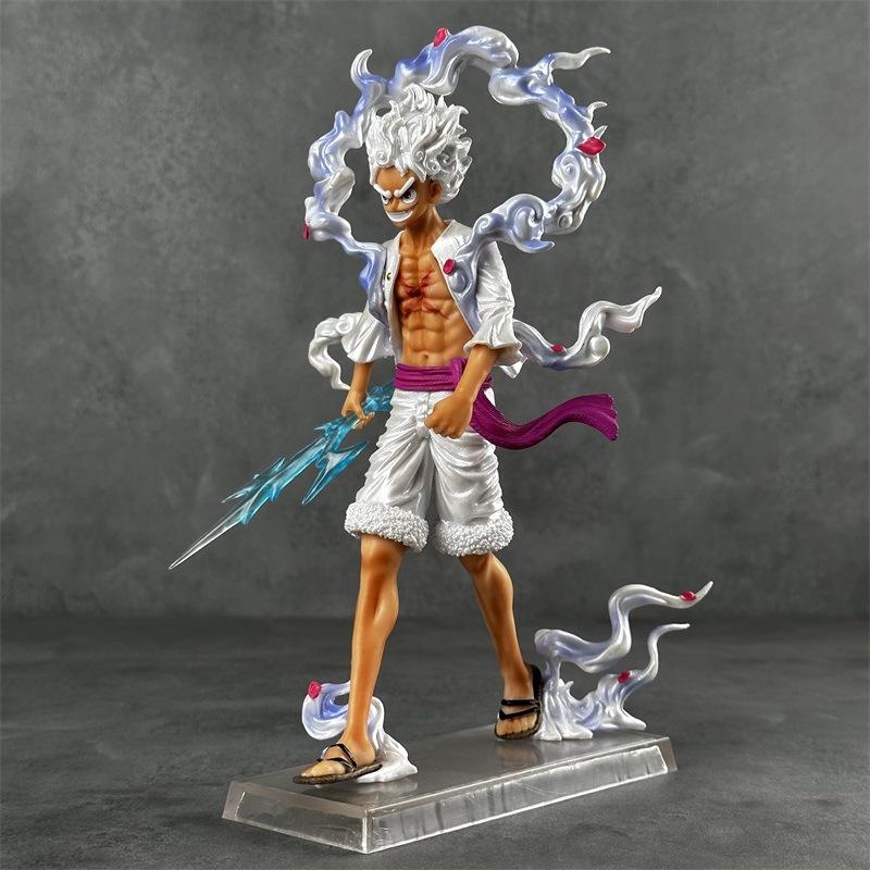 23cm One Piece Monkey D Luffy Gear 5 Action Figure PVC GK Statue Anime Collection Model Desktop Decorative Toy For Anime Fans
