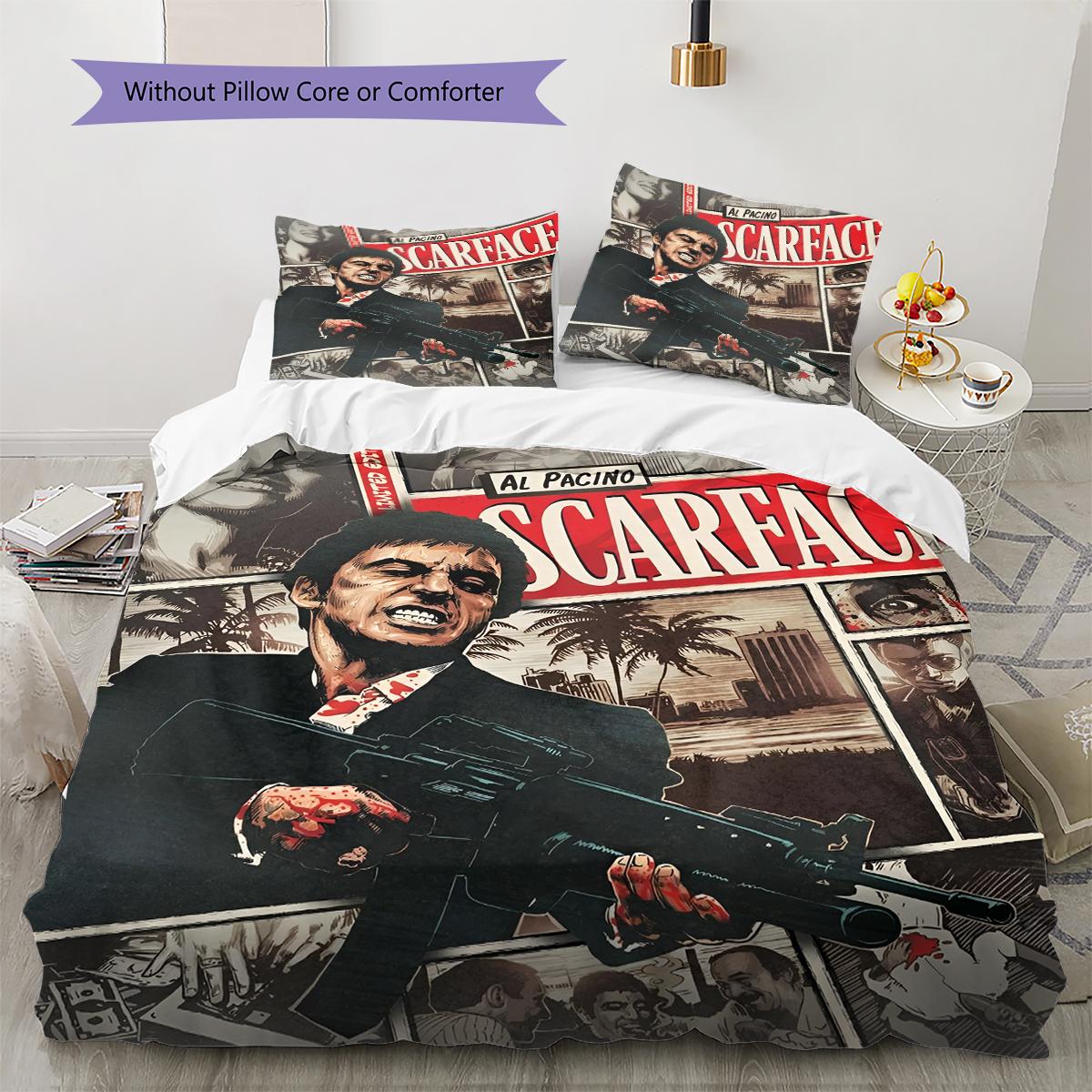 

Постільна білизна з аніме-малюнком Комплект ковдри Наволочка Декор для дому Подарунок на день народження (1 * підковдра + 2 * наволочка, без наповнювача) 135x200cm