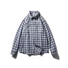 American Retro Pure Cotton Brushed Plaid Shirt Men's Long-Sleeved Spring and Autumn Style Foreign Trade Men's Casual Vintage Cotton Shirt