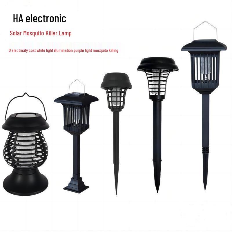 Waterproof Rechargeable Solar Insect & Mosquito Killer Lamp for Outdoor Use