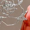 Women Brooch Hollow Rose Shape Lapel Pin Suits Coats Bags Scarves Badge Anti-Oxidation Versatile Accessory