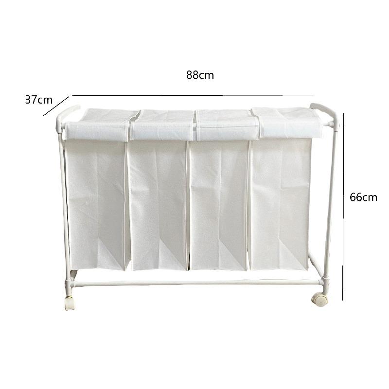 Bathroom Laundry Basket Removable Clothes Hampers Household With Wheels Storage Baskets Multifunction Dirty Fabric Organizers