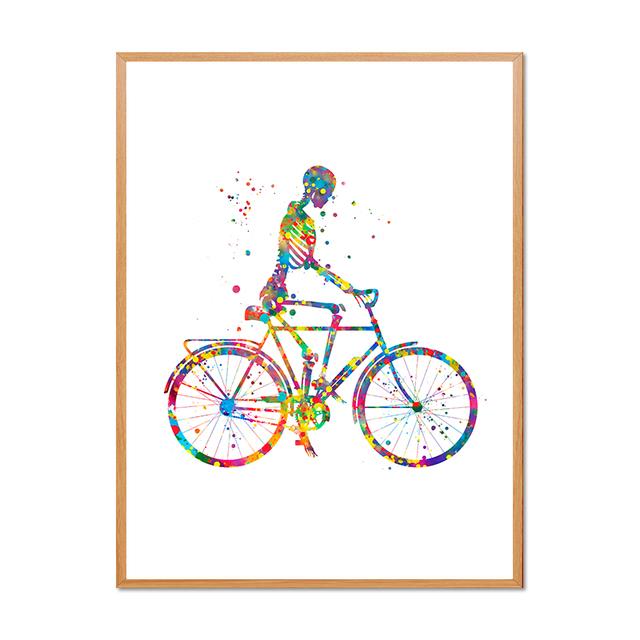 Human Skeleton Medical Anatomy Diagram Decorative Painting Limbs Structure Diagram Poster Room Wall Art Prints Modern Home Decor No Frame