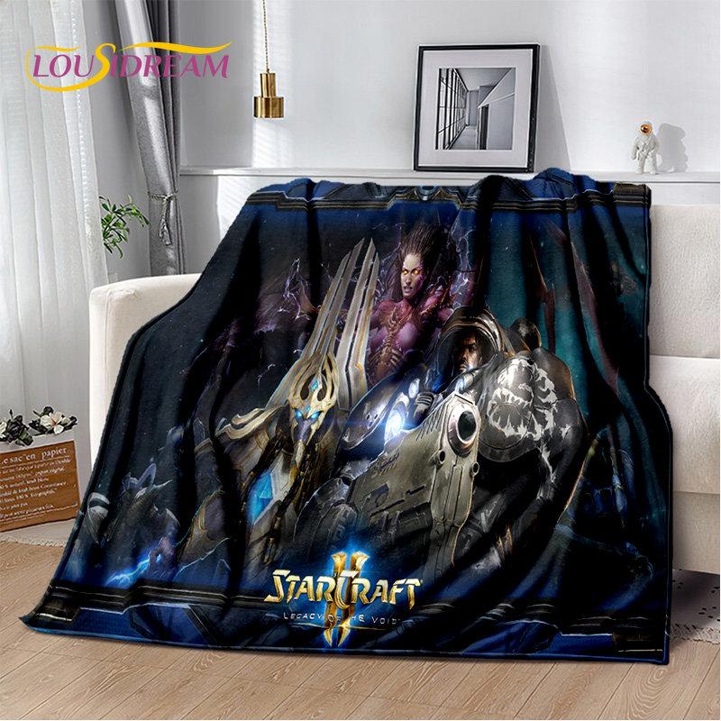 3D HD StarCraft Game Gamer Soft Plush Blanket,Flannel Blanket Throw Blanket for Living Room Bedroom Bed Sofa Picnic Cover Kids