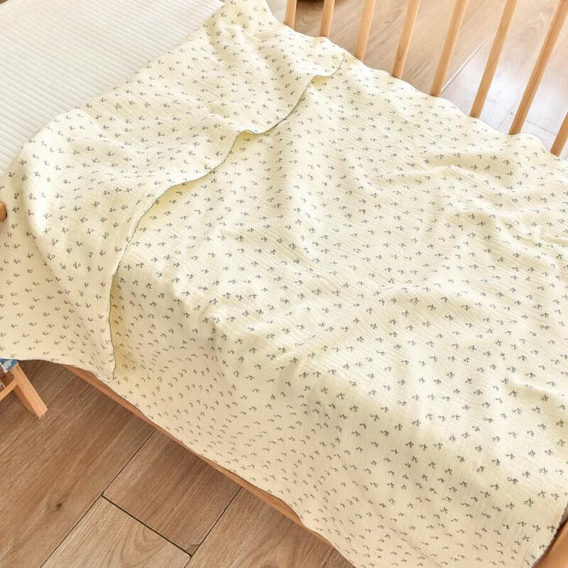GPPNKC Four-Layer Polka Dot Baby Gauze Blanket