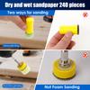 268Pcs Wet Dry Sanding Discs Efficient Cutting Hook and Loop Sandpaper Fine Grinding Effect Sanding Disc Pad for Polishing Tool