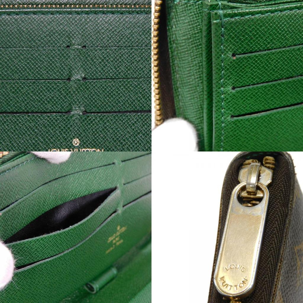 Used 12564 Zippy Organizer M60035 7940 Bellboy Green Zip Around Monogram Groom Veil Men's from Japan AUTHENTIC