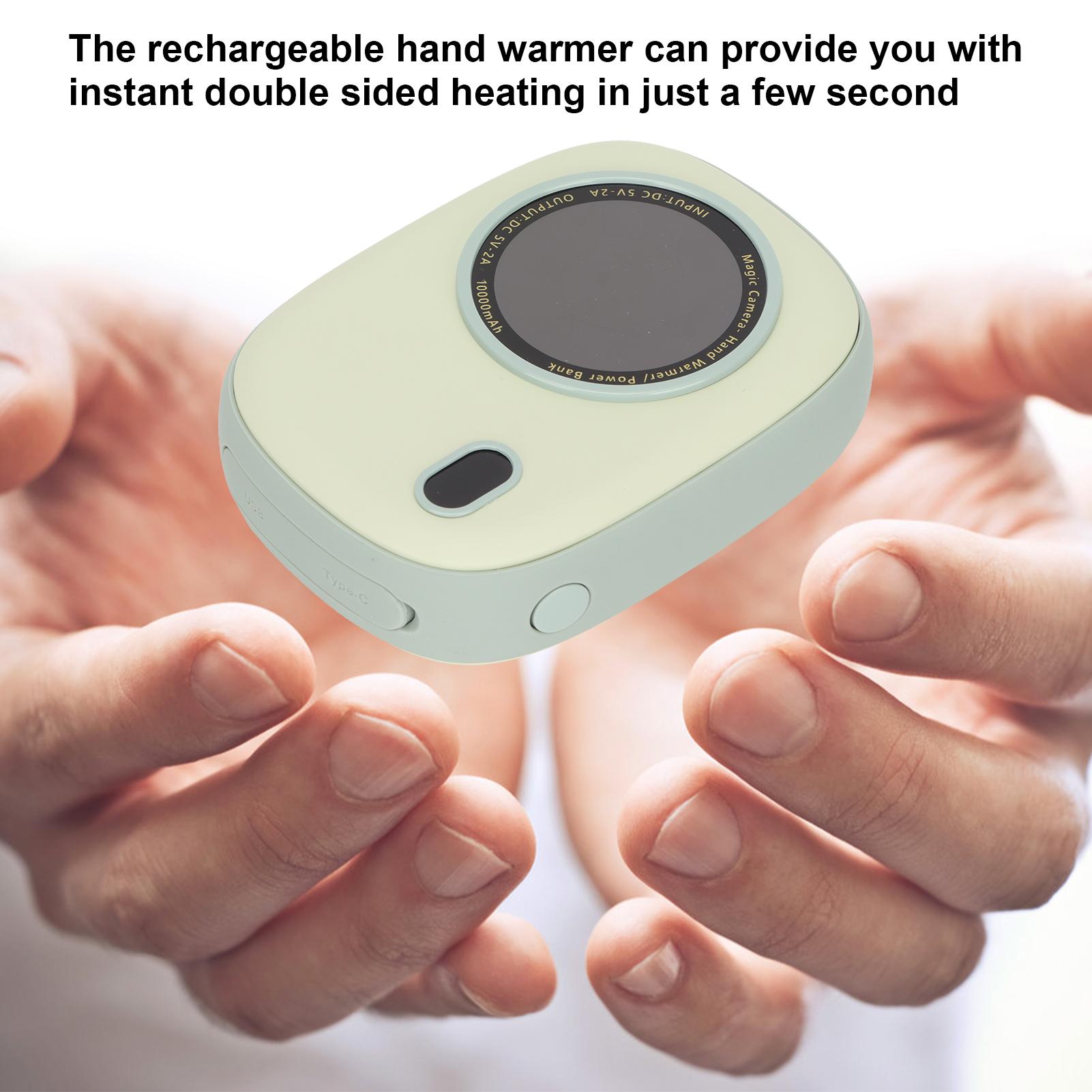 

2 in 1 Hand Warmer 10000mAh Lasting Hting Electronic Hand Warmer Rechargble for Camping Hunting Gift