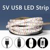 5V USB Led Strip Light SMD 2835 50CM 1M 2M 4M 5M White/Warm White/Red/Blue/Green IP21 Flexible Lighting Ribbon Tape Backlight