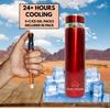 Outer Woods Insulin Cooling Bottle Large (1000ml) | 24+ Hours Cooling Insulin Travel Cooler | Includes 5+5 Ice Gel Packs | Fits Insulin Pens Up To 8