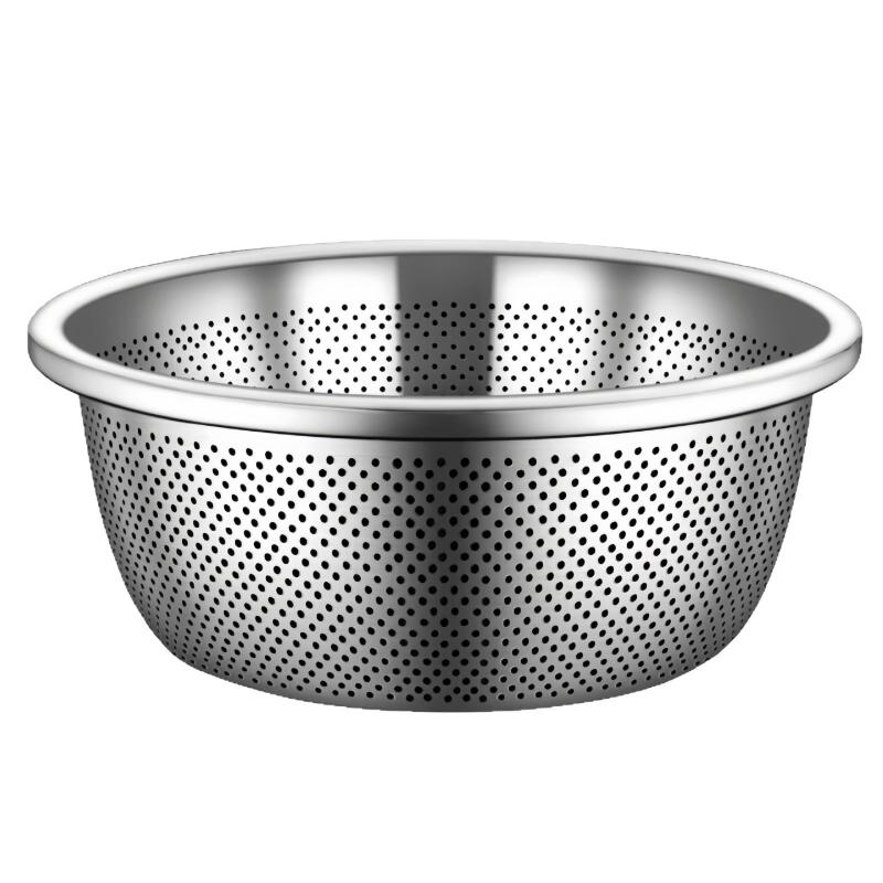 Дуршлаг-миска Makapal из нержавеющей стали, большой дуршлаг, кухонные принадлежности, дренаж пищевого качества