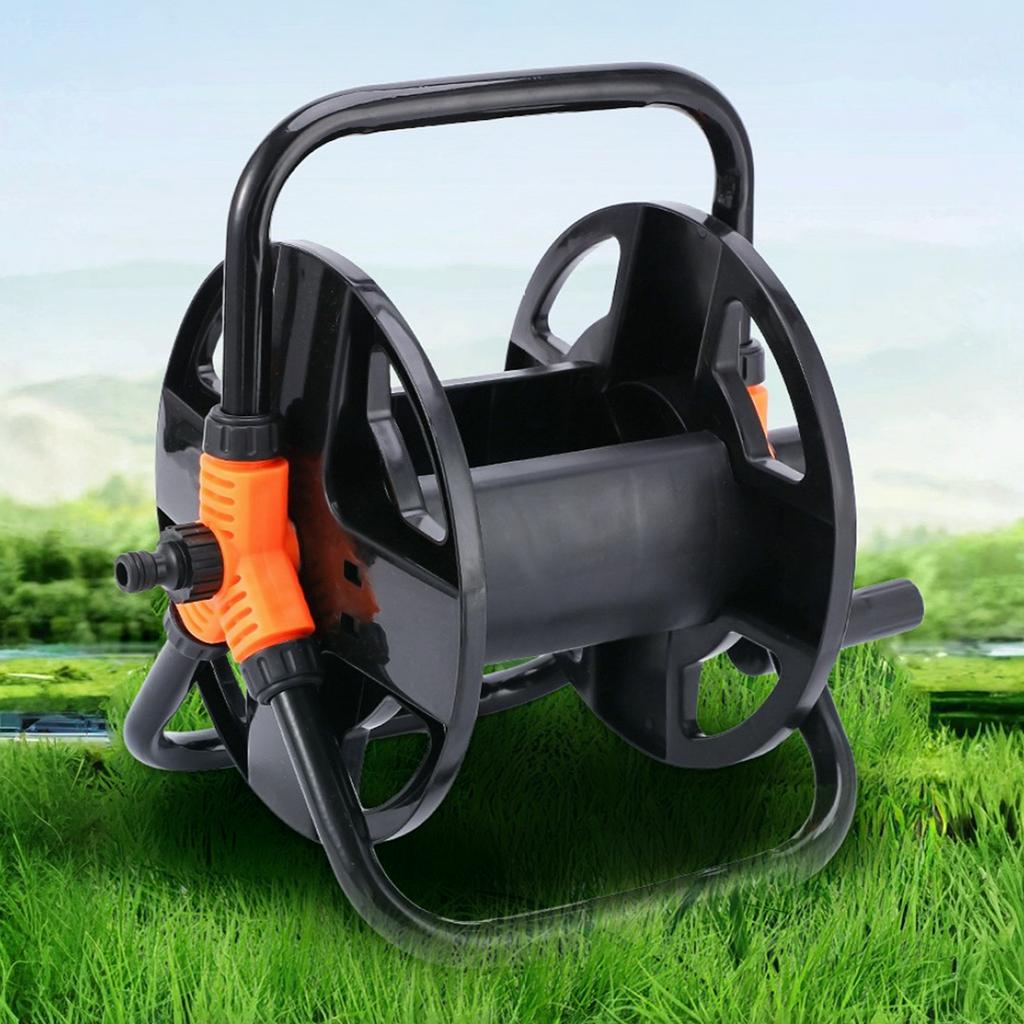 DIY Hose Reel Multi-Purpose Single Arm Pipe Coiler Wear Resist Portable Hose Storage Reel for Home Garage Hose Storage