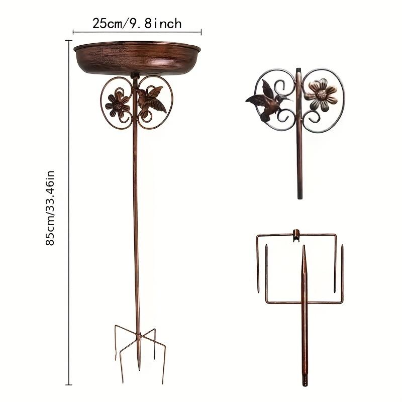 Vintage bird bath and feeder combination rust protection5Ground decoration watering and bathing station