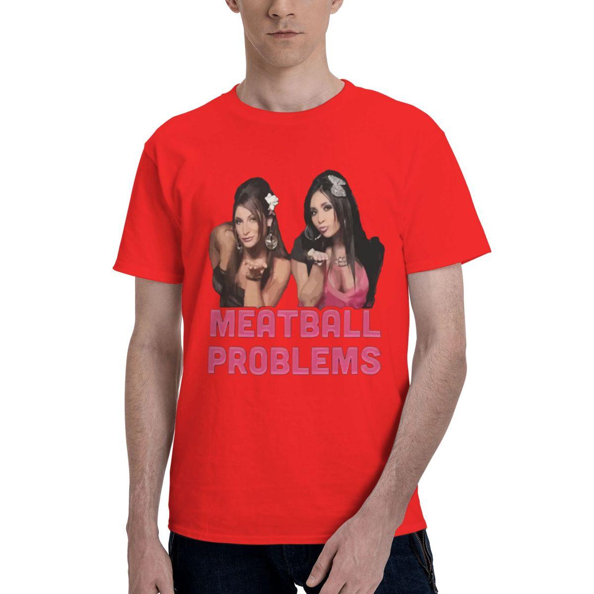 Meatball Problems Snooki Jersey Shore 100 Cotton Casual Breathable Confortable Man Mens Clothing Brands Men TShirt S