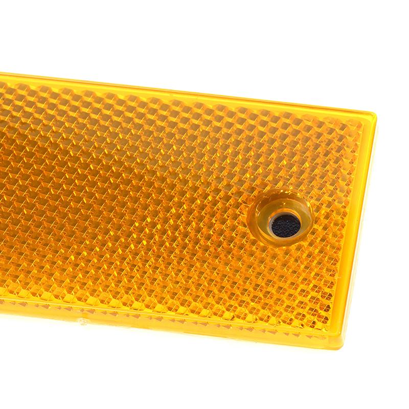 2X reflectoare dreptunghiulare roșii aprobate E pentru stâlpi de poartă de rulotă de remorcă