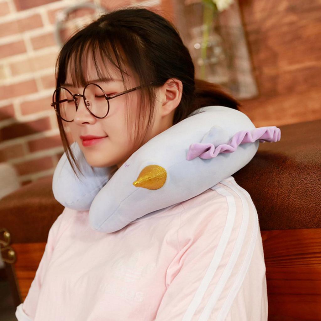 Travel Pillow for Kids Memory Foam Neck Support Pillow Washable Portable Travel Pillow for Plane Car Train Bus