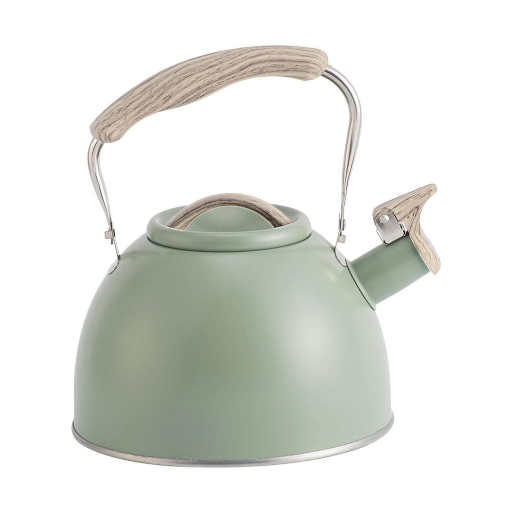 Βραστήρας Σφυρίχτρας 3L Μεγάλης Χωρητικότητας Τσαγιέρα Βραστήρας με Ξύλινη Λαβή Επιτραπέζια Σκεύη Τσαγιέρα για Κουζίνα Πεζοπορία Ταξίδια Βράσιμο Νερού