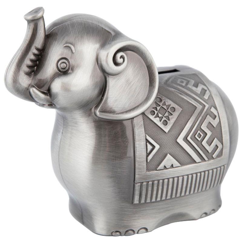Милая копилка-слон из сплава, копилка для монет, копилка для денег, животное, мультяшная банка для монет, детская копилка-слон, игрушка, настольное украшение