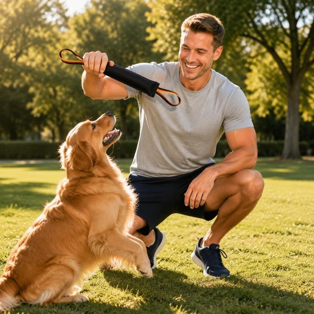 Langlebiges Hund Zerrspielzeug Bissfest Kauspielzeug Seilspielzeug für mittelgroße große Hunde Training und Spiel