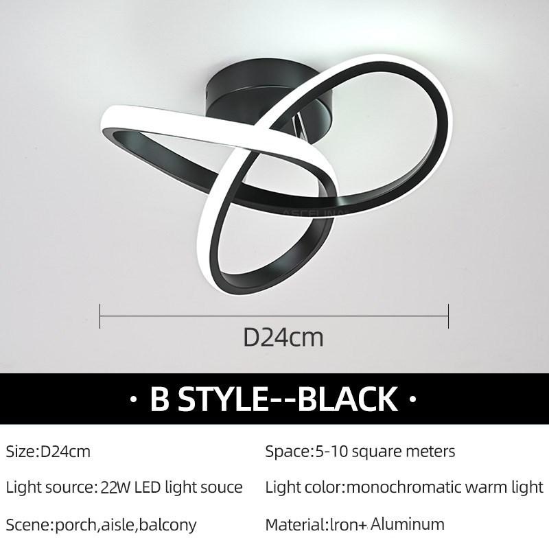 Moderne LED Gang-taklys Nodic Home Lighting Led Overflatemontert for soverom Stue Korridor Lys Balkonglys