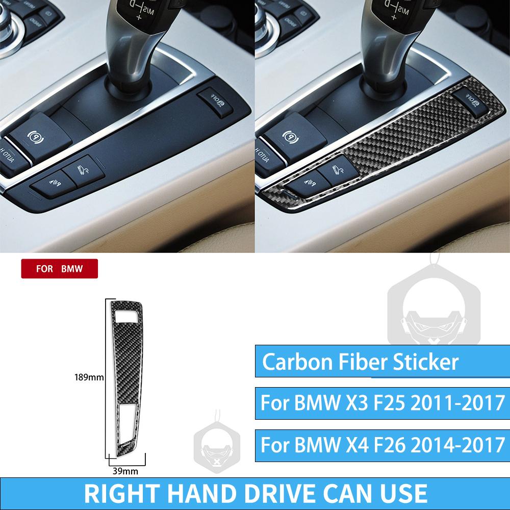 For BMW X3 F25 2011-2017 For X4 F26 2014-2017 Accessories Interior Dashboard Gear Outlet Full Set Kit Carbon Fiber Cover Sticker