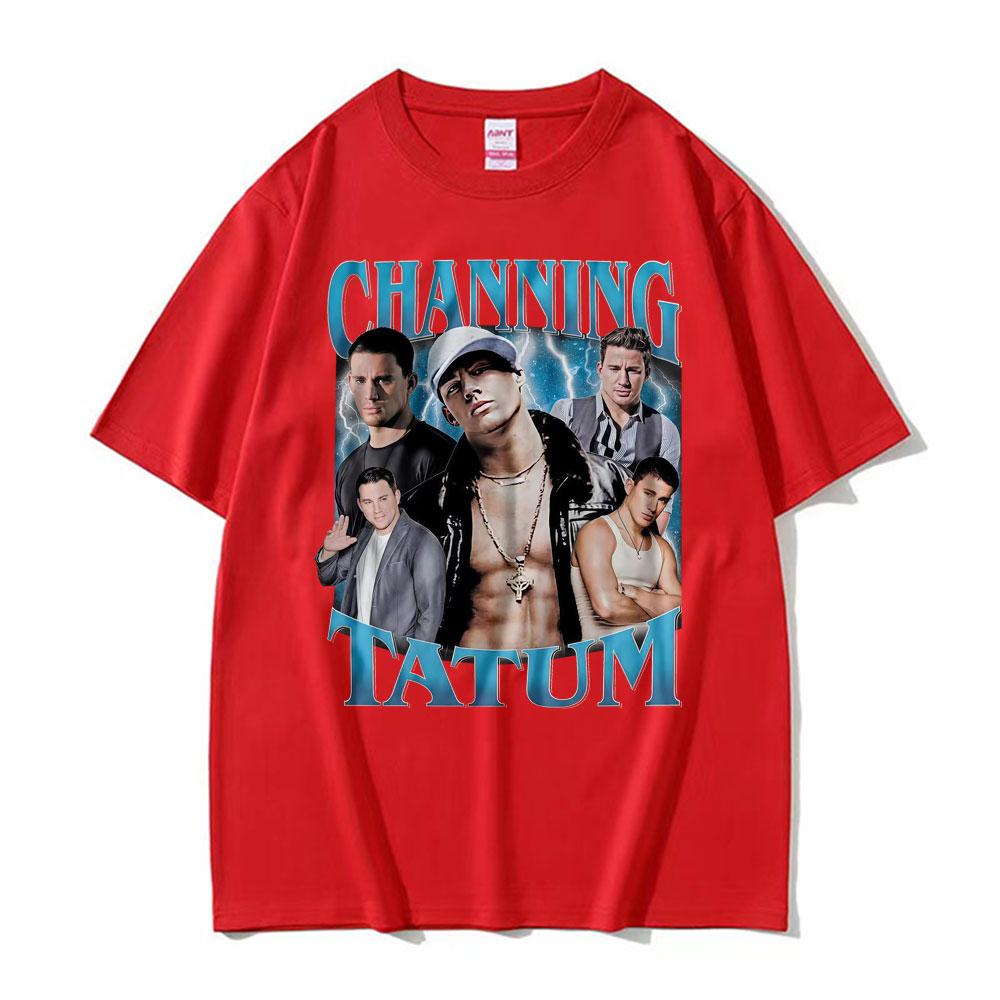 Retro 90s Channing Tatum Homage Tshirts Men Women Casual Cotton Short Sleeve T Shirt Fashion Summer Oversized Tshirt Streetwear
