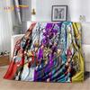 YuGiOh MONSTER CARD Anime Cartoon Soft Plush Flannel Throw Blanket for Living Room Bedroom Bed Sofa Picnic D