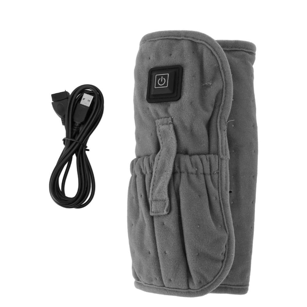 Gray Heated Back Wrap 3 Temperature Settings Waist Heating Pad Portable Heating Pad  Pain Relief