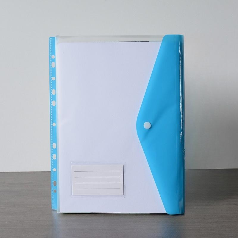 A4 Fächermappe mit Druckknopf 11-Loch-Ringbuch-Taschen A4 Ordner-Organizer für Schule, Büro, Zuhause Organisationsmappe