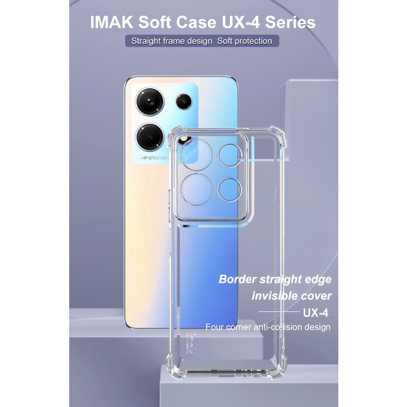 Für infinix Note 30 4G 5G Handyhülle IMAK UX-4 Stoßfeste Weiche Hülle