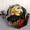 Halloween Bat & Pumpkin Decorative Coaster SetUmbrella, Portable 3-Fold Compact Umbrella for Men & Women Gift