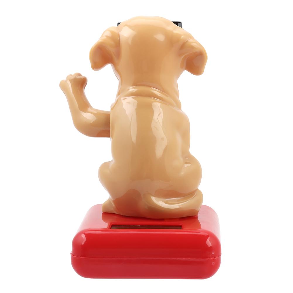 Accessoires de voiture Ornement de voiture à énergie solaire Chien à bascule à énergie solaire Adorable Décoration d'intérieur Accessoires de voiture Ornement de table